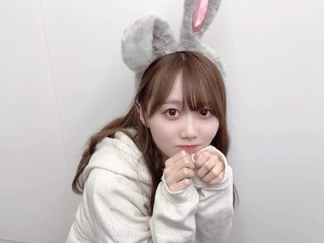 矢久保美緒のインスタグラム：「❤︎  ミーグリでうさぎになってみた🐇 お話してくれてありがとぴょん ♡゛  #乃木坂46 #矢久保美緒 #miogram」
