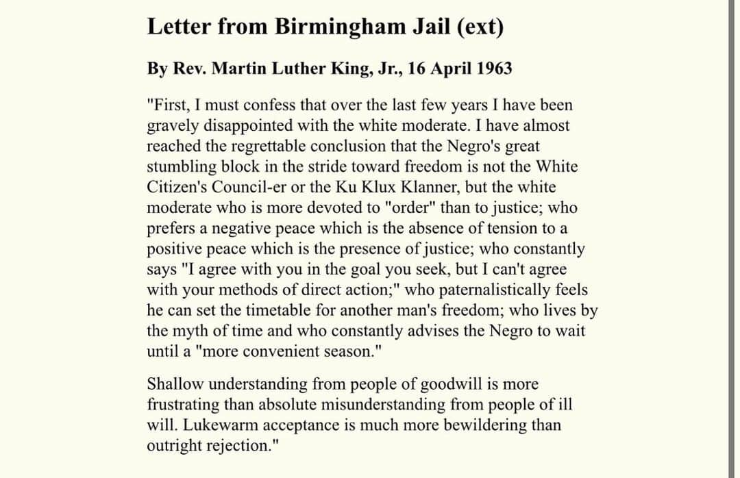 ウィル・ポールターさんのインスタグラム写真 - (ウィル・ポールターInstagram)「It was this extract from Martin Luther King Jr.’s famous ‘Letter from Birmingham Jail’ that really struck a chord with me and they are words I am reflecting on this #martinlutherkingday  4 years later, in 1967, he wrote “Whites, it must frankly be said, are not putting in a similar mass effort to reeducate themselves out of their racial ignorance. It is an aspect of their sense of superiority that the white people… believe they have so little to learn”  Unfortunately these words still seem too relevant over 50 years on. They encourage me to think critically about the great deal I have to learn about my unearned privilege and the undeserved prejudice faced by Black people and what actions I can take to make a difference.   #teachblackhistory365  #mlkday」1月17日 11時11分 - willpoulter