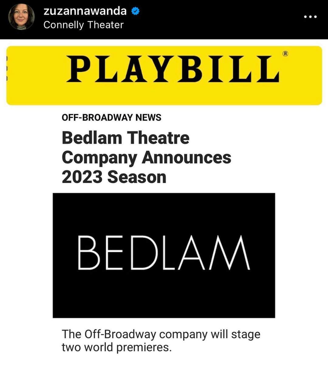 アンドリュー・ラネルズさんのインスタグラム写真 - (アンドリュー・ラネルズInstagram)「I am so excited for Zuzanna and Deb and the premiere of their brilliant play, Fall River Fishing, with Bedlam Theater! If you are in New York get your tickets now! I did! Go to Bedlam’s website for info!」1月17日 3時19分 - andrewrannells
