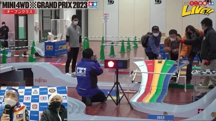 ミニ四駆のインスタグラム：「ミニ四駆グランプリ2023 仙台大会 各クラス優勝決定戦  1️⃣オープン 2️⃣チャンピオンズ 3️⃣チャンピオンズ特別表彰選手 4️⃣ジュニア 5️⃣トライアル　  トップレーサーの走りにご注目!ください!!🏁  2023年1月15日開催 会場：サンフェスタ  #ミニ四駆  #mini4wd」