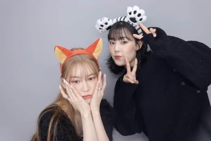 イ・ミンジュのインスタグラム：「제법 친해진 뭄듀오🫂🤍」