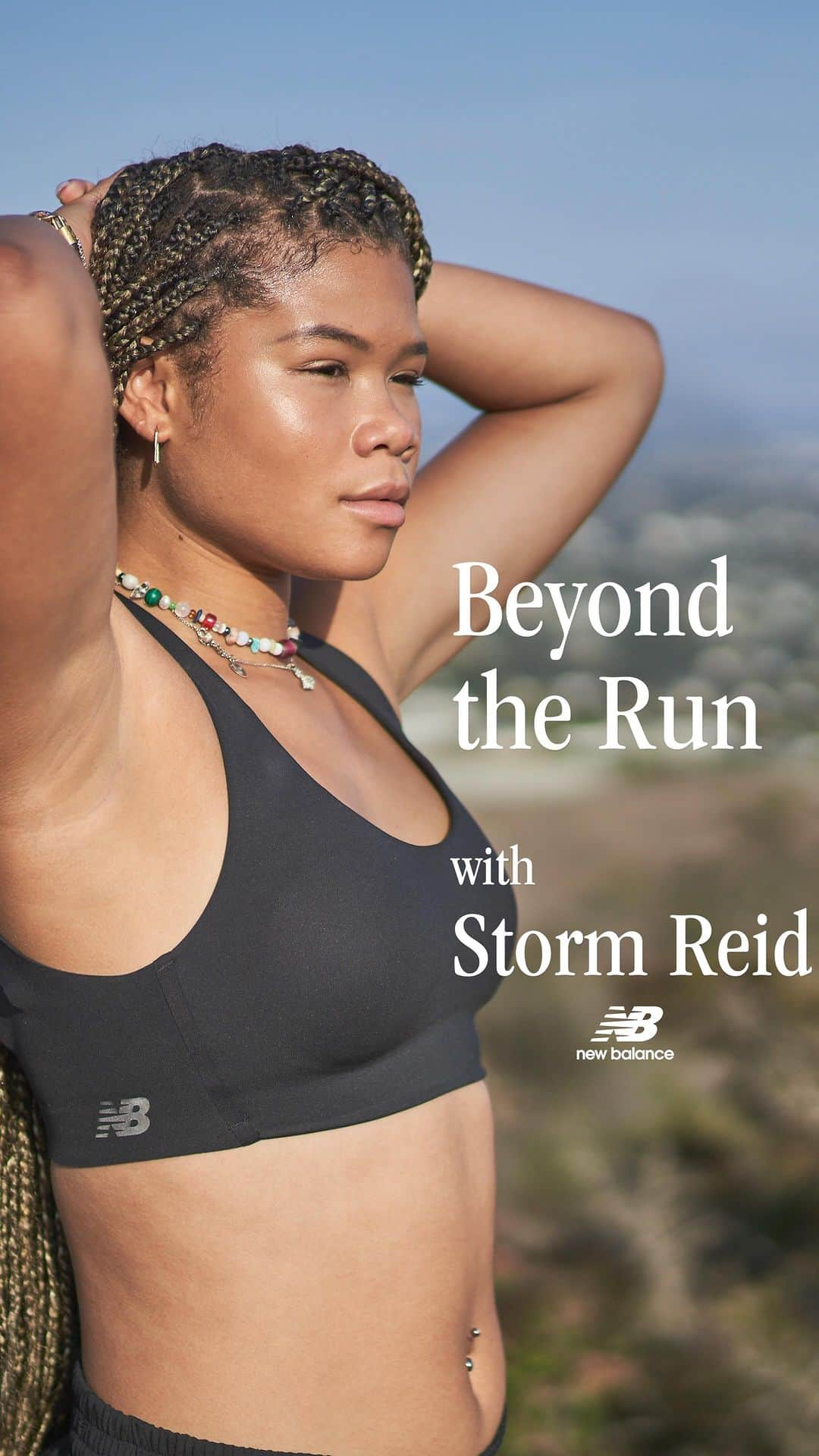 newbalanceのインスタグラム：「Explore the power of running with @stormreid.  Watch Storm Reid’s inspiring running journey in our latest series of #BeyondTheRun at our link in bio.」