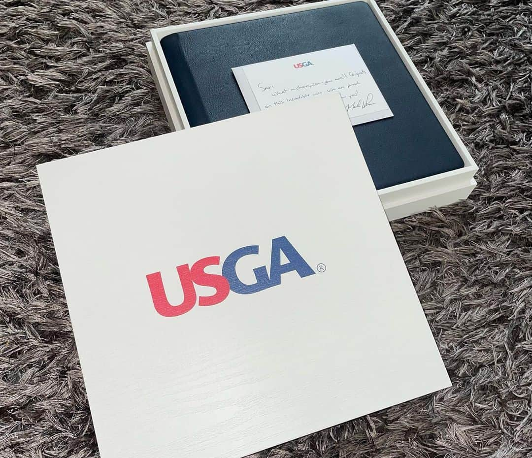 馬場咲希のインスタグラム：「Thank you so much to all of @usga !  It is a wonderful album of U.S Woman's Amateur. I'm so happy. Everyone at usga is very kind. It's a treasure of a lifetime 🥹   I'm training for the next challenge and looking forward to meeting everybody soon!👊🏻🔥  #usga #uswomansamatuer #thankyou」