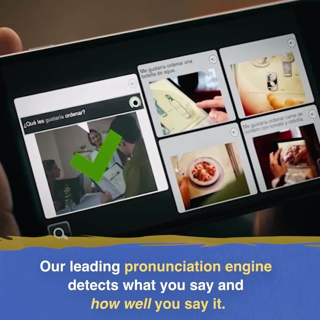 Rosetta Stoneのインスタグラム：「With helpful practice and immediate feedback, you'll be speaking like a local in no time. Learn more about Rosetta Stone TruAccent at the link in bio! 📣」