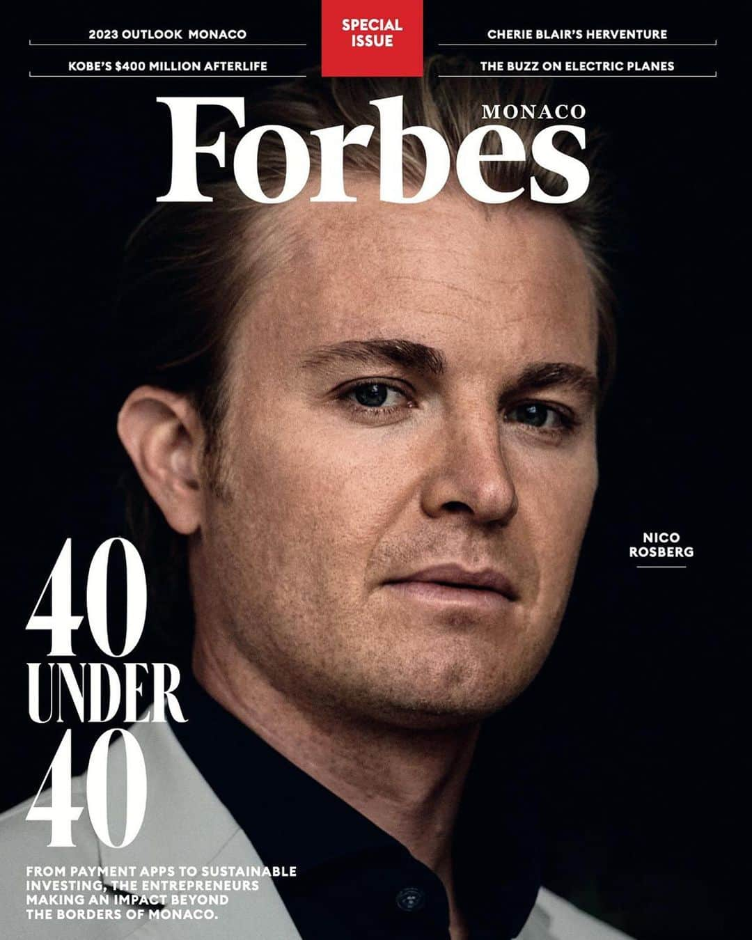 ニコ・ロズベルグのインスタグラム：「Thanks @forbes! So cool to have made a cover and to be featured as one of the individuals who are making a real impact in their respective fields.   For me, having a positive impact and making a difference in this world is super important. Last year we managed to raise €100,000 on social media for Ukrainian refugee children, invested in some promising startups such as Tesseract Energy and secjur, Rosberg X Racing came second in the Extreme E racing Championship (a series raising awareness for climate change) and took our GREENTECH FESTIVAL global into four different continents, welcoming 18,000 people!   This year, I have a number of exciting projects in the works that will help further position these efforts, but until then, let's continue to push the boundaries and make a real difference in the world of sustainability, green tech and motorsports!」