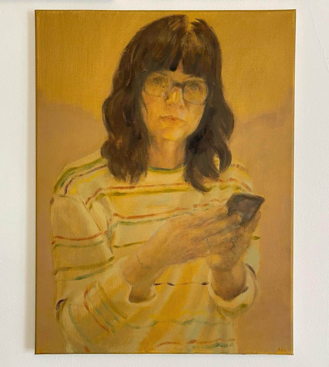 アンドリュー・J・ウェストさんのインスタグラム写真 - (アンドリュー・J・ウェストInstagram)「Annie  Oil on canvas, 18”x24”, 2022  #oilpainting #oiloncanvas #portrait #portraitpainting #figurativeart #figurative #figurativepainting」1月20日 2時06分 - andrewjwest