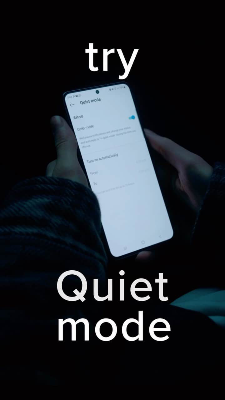 ジェイコブ・トレンブレイのインスタグラム：「Quiet mode on @instagram helps reduce distractions and lets others know you’re unavailable.  Set your own hours and enable Quiet mode for those times of day when you need to focus, unwind, or just tune out the noise. #tryquietmode #quietmode #instagram   🎥 @camillecandia」
