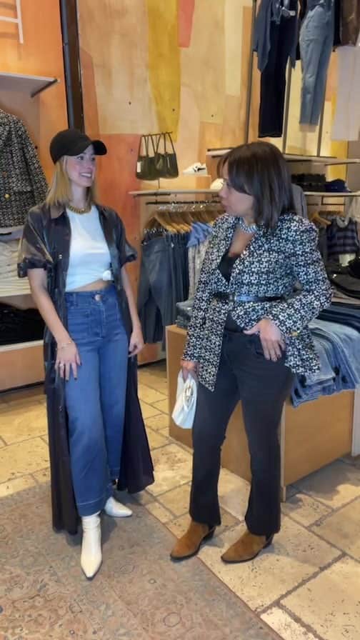 Anthropologieのインスタグラム：「We hosted a LIVE denim styling event with our *jean*-come-true styling experts as they taught us how to style our favorite denim and shared the 411 on our denim recycling initiative with @bluejeansgogreen」