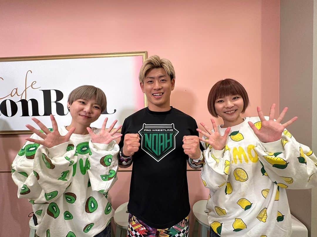 清宮海斗のインスタグラム：「一皿の悲劇... かこさん、あこさん明るく優しい素敵な方でした。 大食い勝負またやりたい🍰」