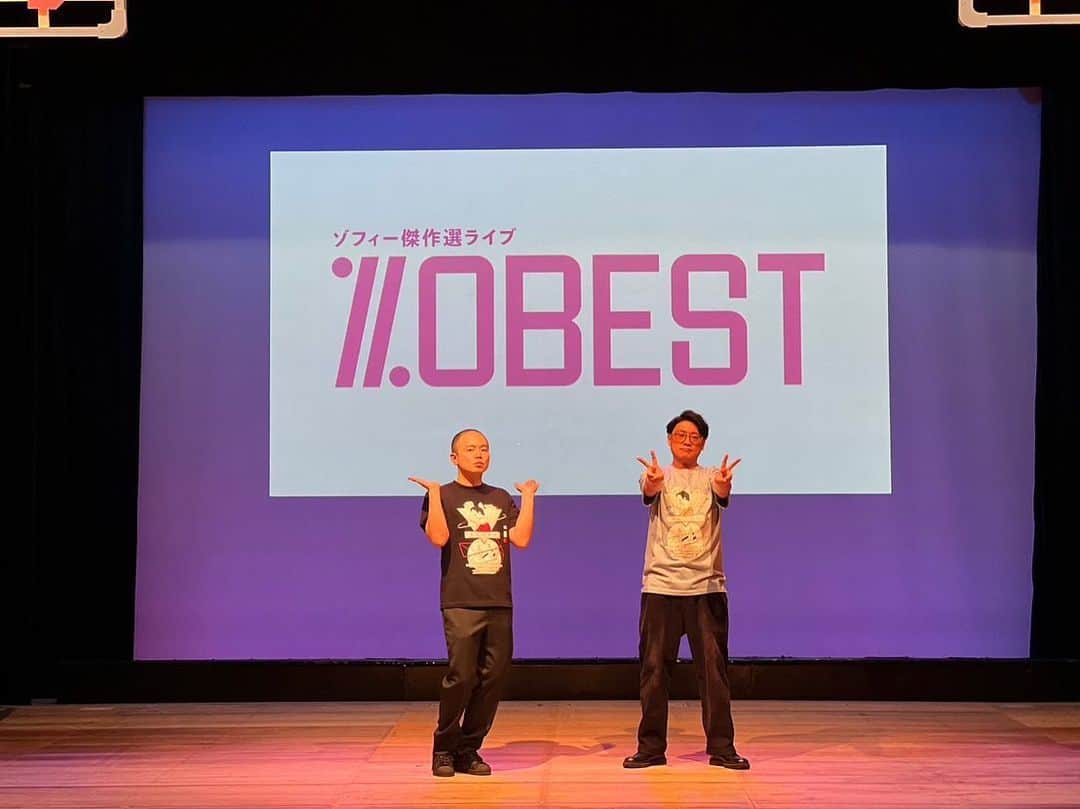 のインスタグラム：「単独初日。 #ゾフィー傑作選ライブ #ZOBEST#東京初日おしまい #明日もあるのでよろしければ」