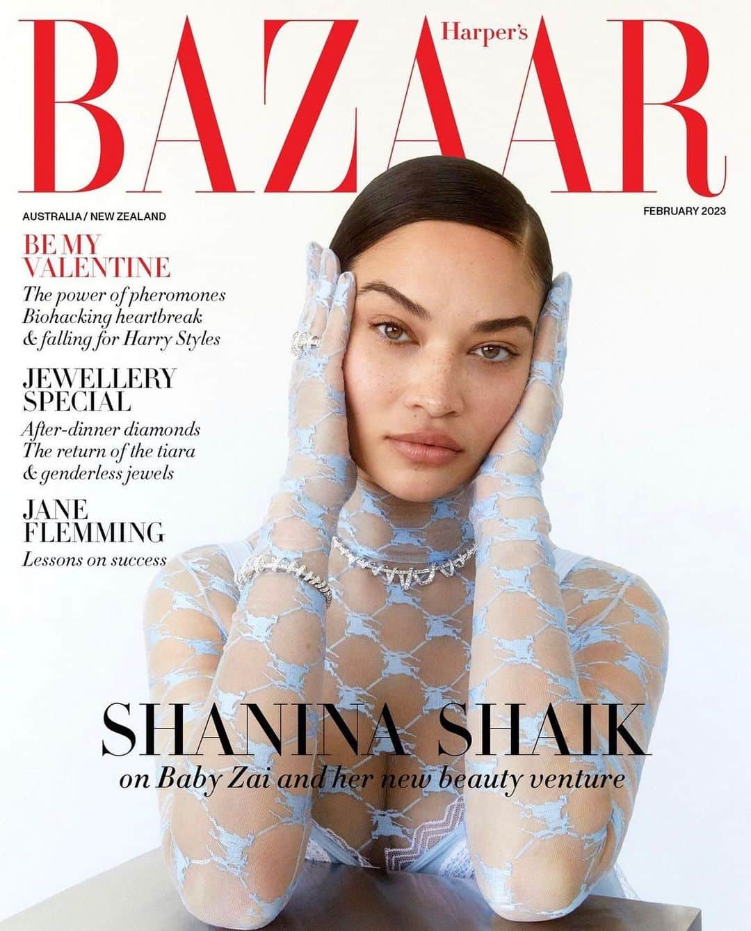 のインスタグラム：「HARPERS BAZAAR AUSTRALIA February issue @bazaaraustralia   This story and cover will be so dear to my heart . I was super excited to chat about pregnancy , postpartum, motherhood and my new venture into my upcoming skincare brand .  I’ve been working with the best skincare Korean laboratories, to bring advanced technology and ingredients .  Skincare has been a passion of mine for so many years and I’ve been silently working on this pre pandemic.   Thank you to the amazing team   Photographer @bec_parsons  Styled by @vanessa_coyle Produced by @cassandrawh Words by @pattyhuntington Hair by @_roryrice_ Makeup by @annetimper Manicure by @jocelynpetroni   Wearing @chaumetofficial and @burberry」