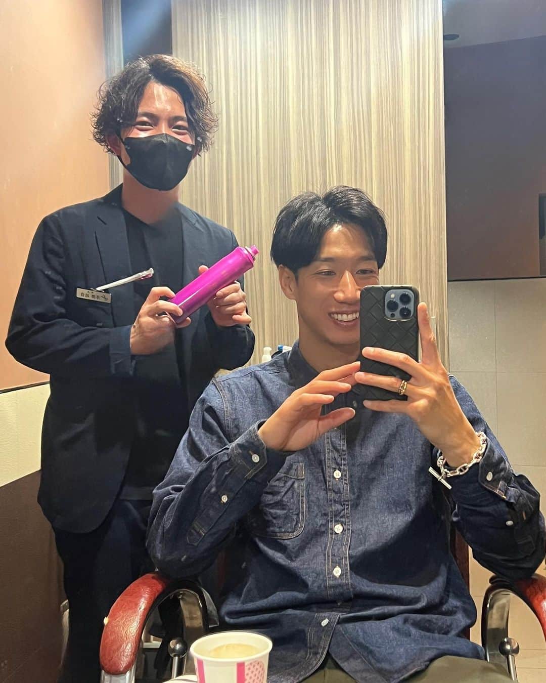 のインスタグラム：「・ キャンプ前に最終調整✂️  #ヘアリゾートエーアイ  #hairresortAi  #高田馬場 @ai_izw」