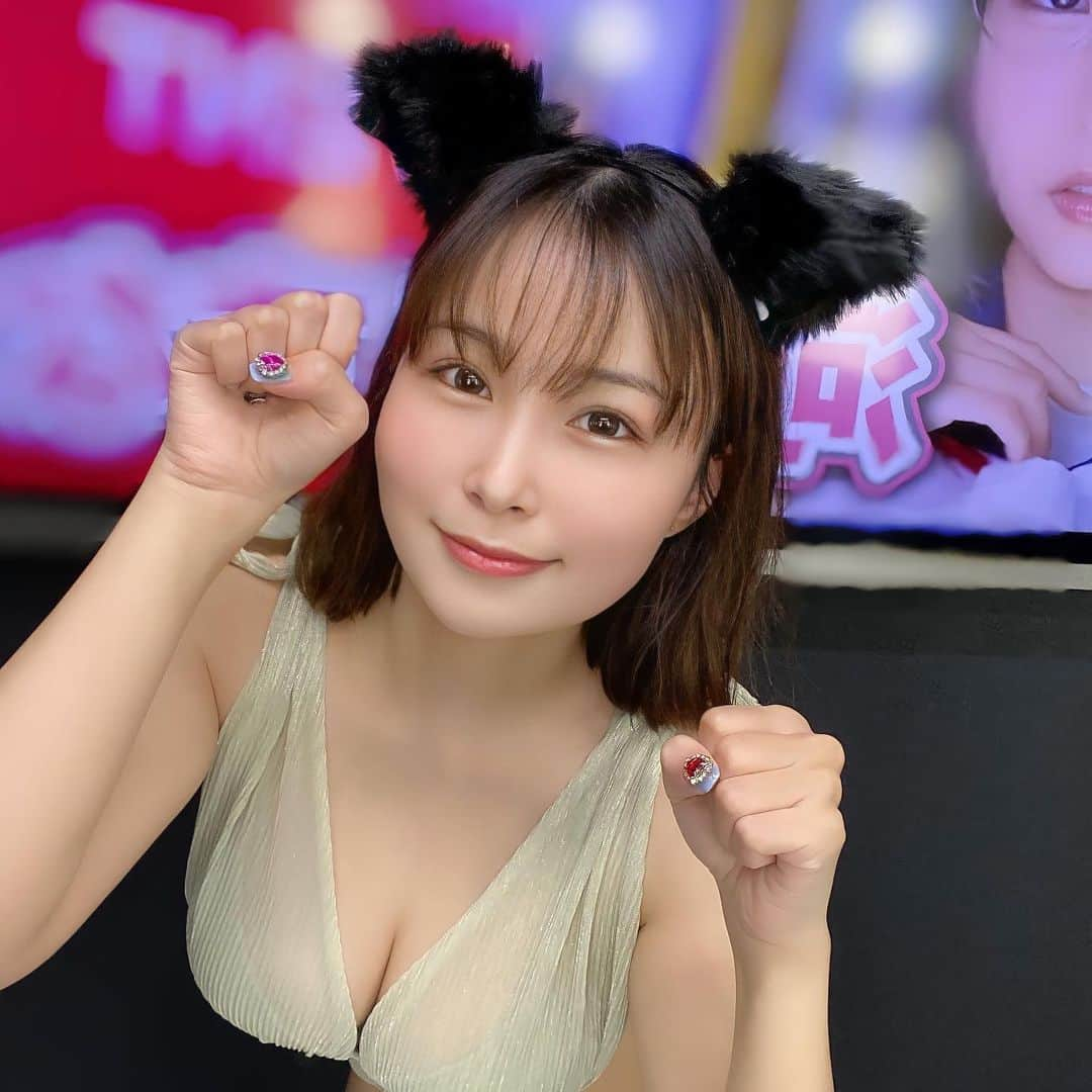 河合あすなのインスタグラム：「にゃん  #猫耳 #水着 #イベント」