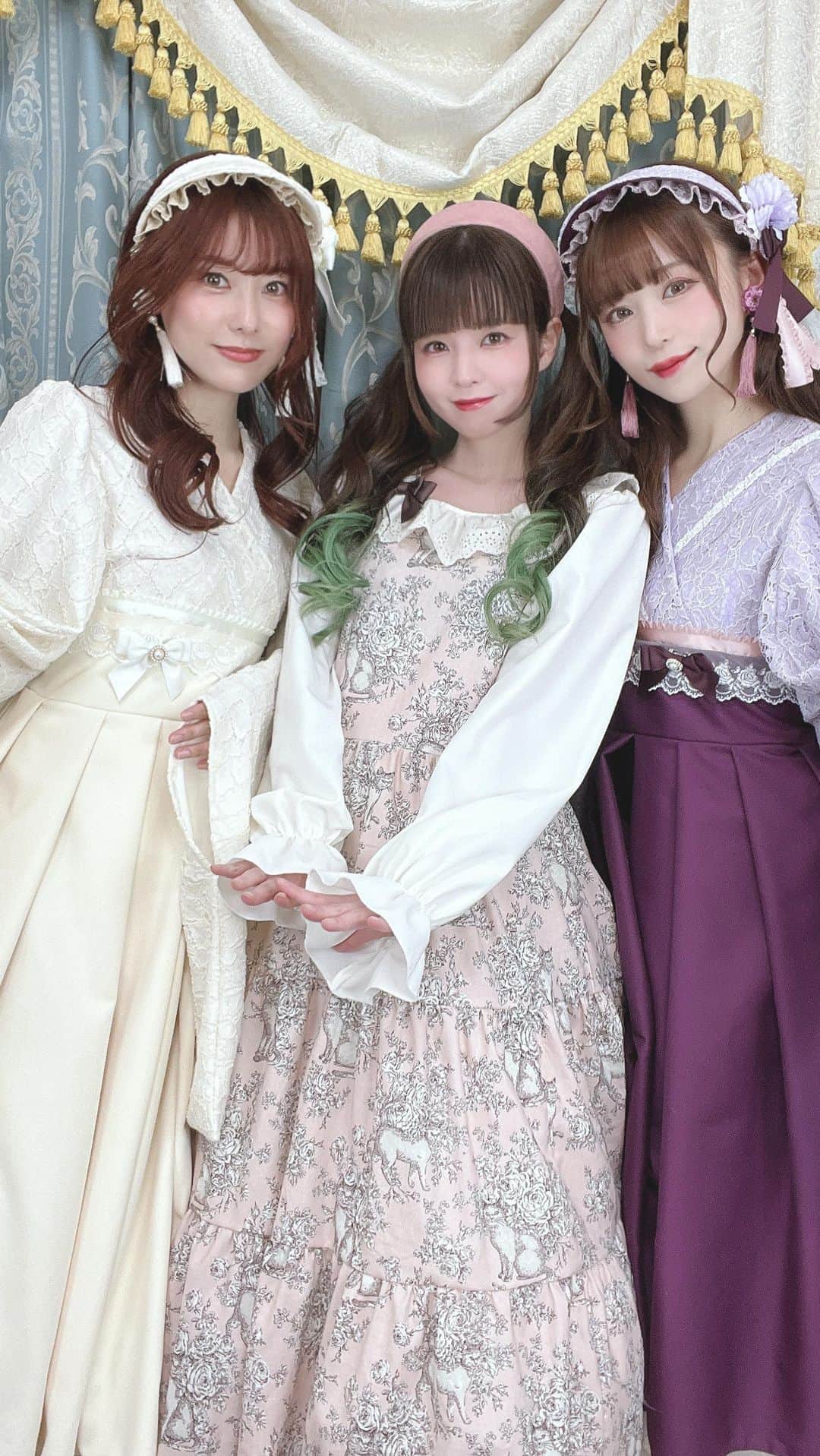 春奈るなのインスタグラム：「marcHenromanTica様の新作紹介＆marcHenTica様のポップアップ商品＆お茶会限定ワンピースをご紹介を致します💖」