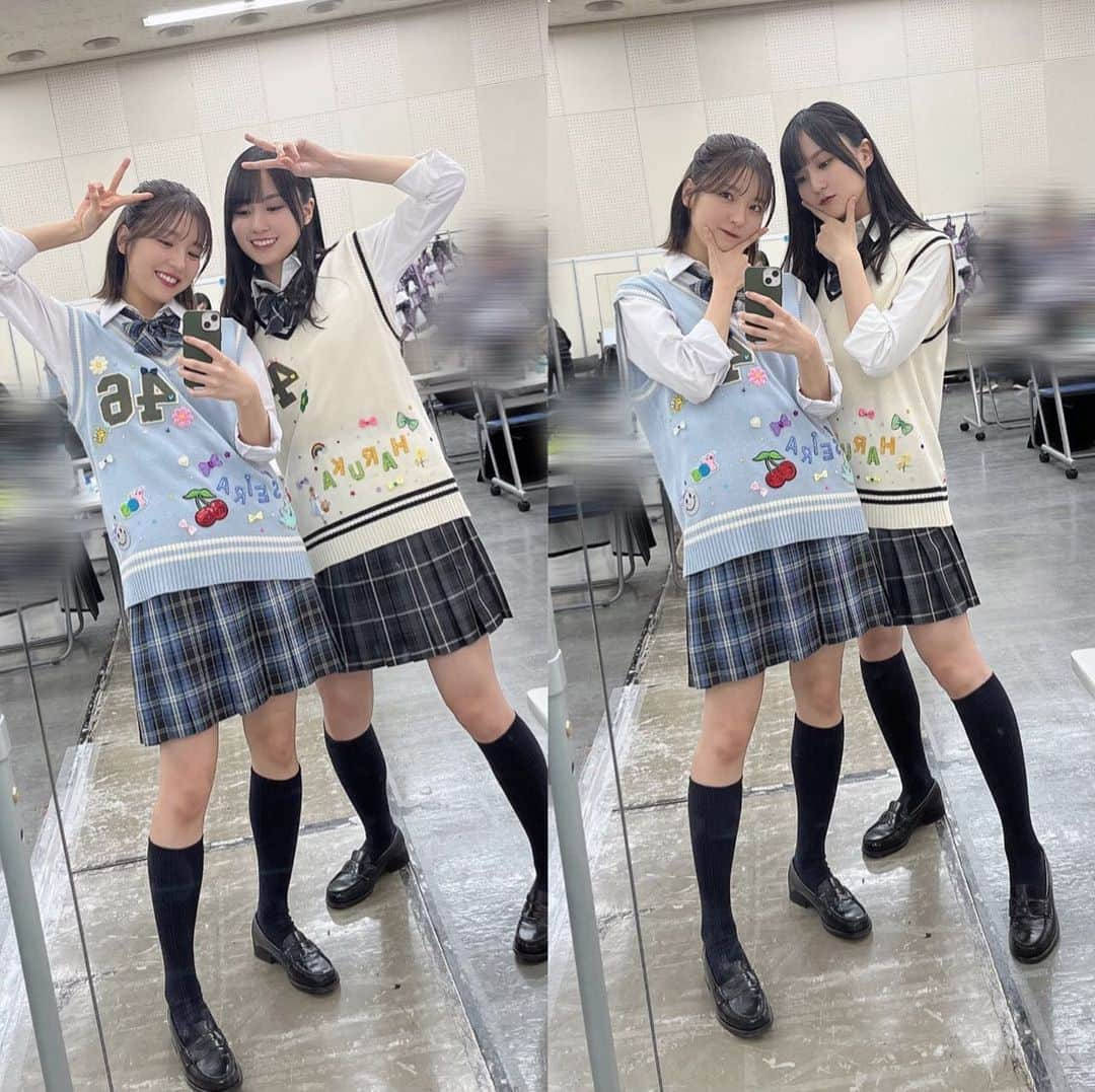 早川聖来のインスタグラム：「聖来ブログ  JK感  #早川聖来#乃木坂46 #賀喜遥香#聖来ブログ」