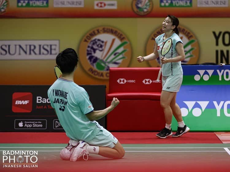 東野有紗さんのインスタグラム写真 - (東野有紗Instagram)「INDIA OPEN🏆🥇 2023年初タイトル！！ たくさんの応援ありがとうございました😊  WANG Yi  Lyu Get well soon  Happy Chinese New Year🎉 First title of 2023🥇 Thank you for all your support！  #ワタガシ @badmintonphoto_official」1月22日 17時11分 - aripei.meee