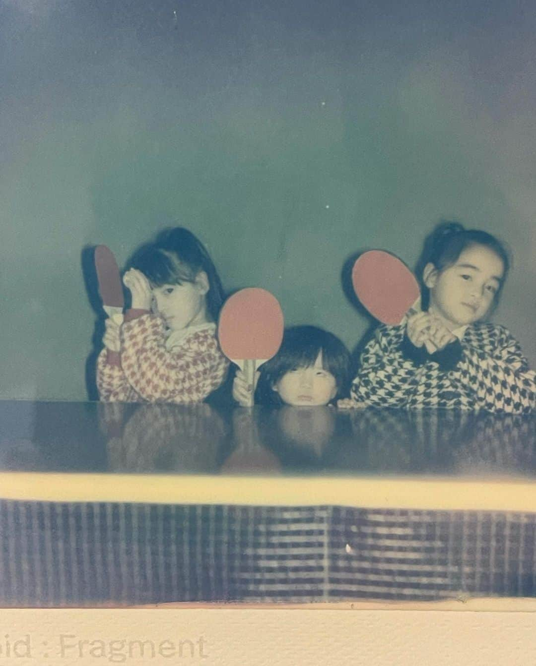 菊井亜希のインスタグラム：「🤪🫶🏻🏓 #firsttimepingpong  #polaroid」