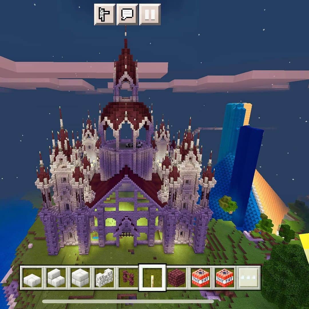 宇野昌磨のインスタグラム：「#minecraft   YouTubeに載っている動画を見ながら作りました」