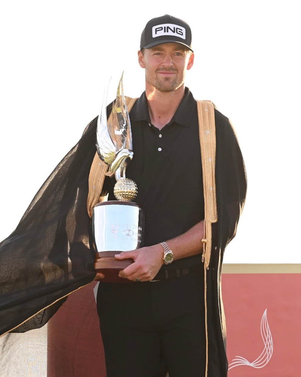 ビクトル・ペレズのインスタグラム：「First Rolex Series win 🏆 #ADGolfChamps | #RolexSeries」