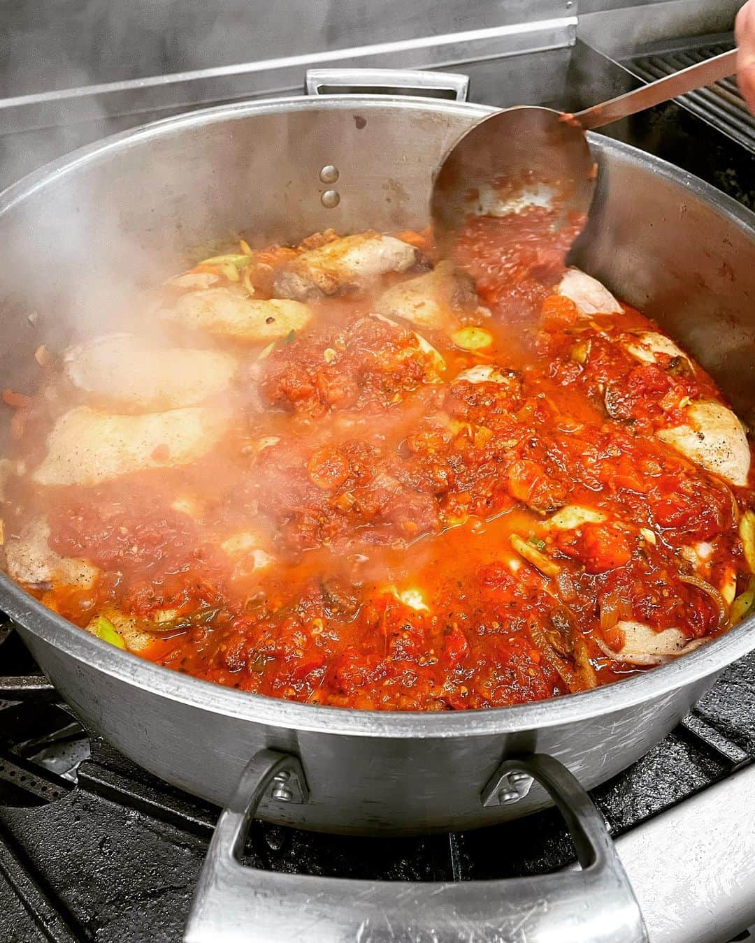 光浦靖子のインスタグラム：「Baked chicken cacciatore」