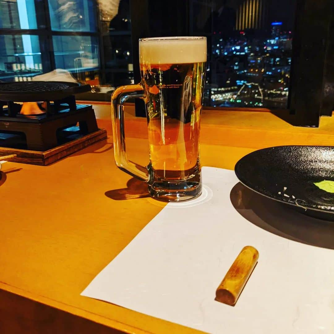 山名文和さんのインスタグラム写真 - (山名文和Instagram)「和食六甲さんで、ディナー食べてきましたー！ ド級の美味しさ！ ビールに合う合う！！ 料理長おまかせコースをたべました。 ボリュームえぐい！ そして、４８００円！ 絶景！！ コスパえぐい！ いっちょあがり！ いや、まじで、完璧やで、これ！！！  #PR #よしアド #キリン一番搾り #ハーバーランド #和食六甲 #神戸 #夜景」1月23日 18時35分 - fumikazu_yamana