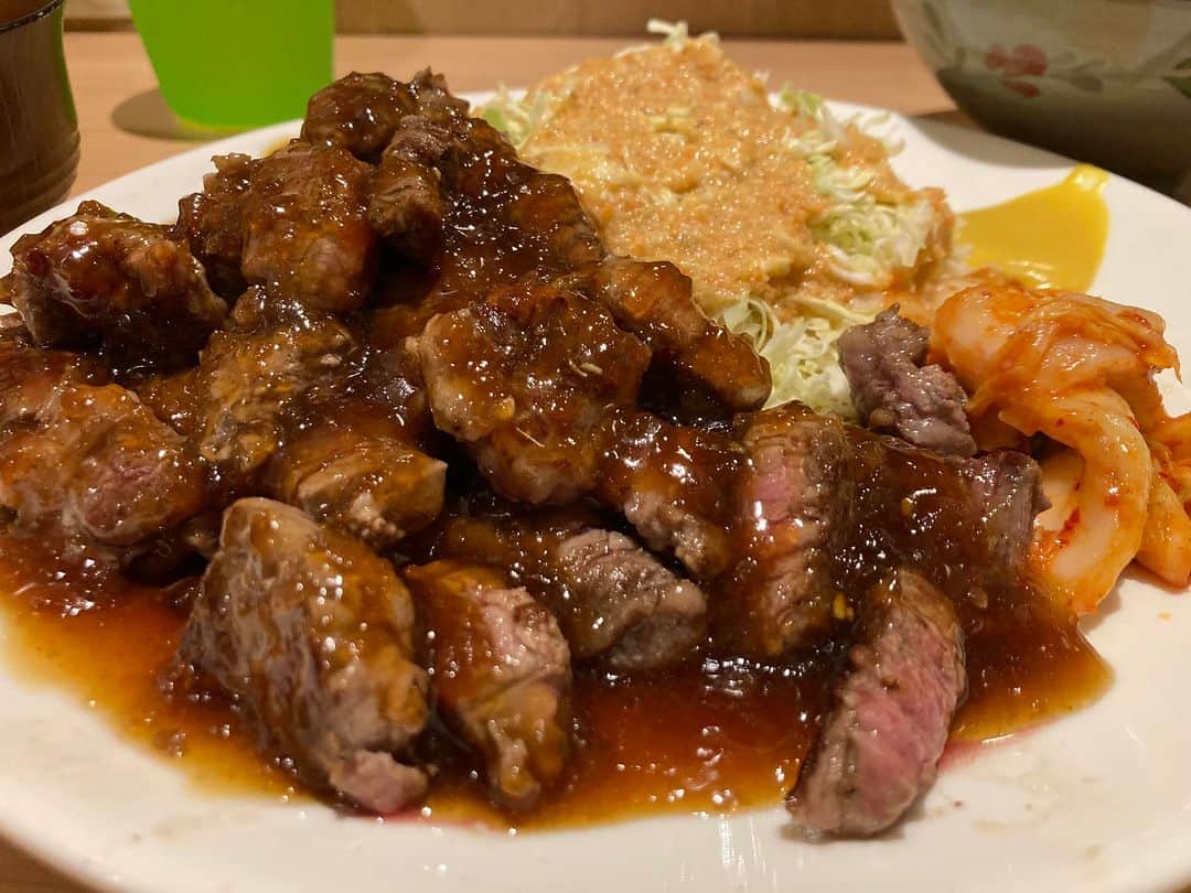 のインスタグラム：「道頓堀あかいのランチ❣️  激ウマ😂」