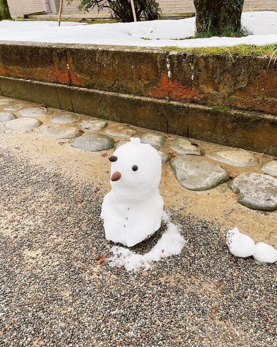 未梨一花のインスタグラム：「雪ふるのかな~」