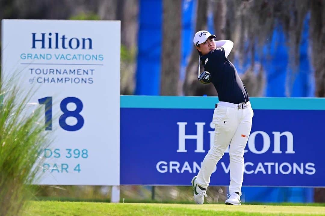 笹生優花のインスタグラム：「Happy New Year on the @lpga_tour! ⭐️  Thank you @hiltongrandvacations for a great week - a T6 finish was a fun way to kick off a new year. I’m excited to continue to represent my amazing team this season and am looking forward to all the great things in store with their support!  @axa @callawaygolf @dewizgolf @federallandofficial @honda #ICTSI @kpmg #TMAC @topgolf」