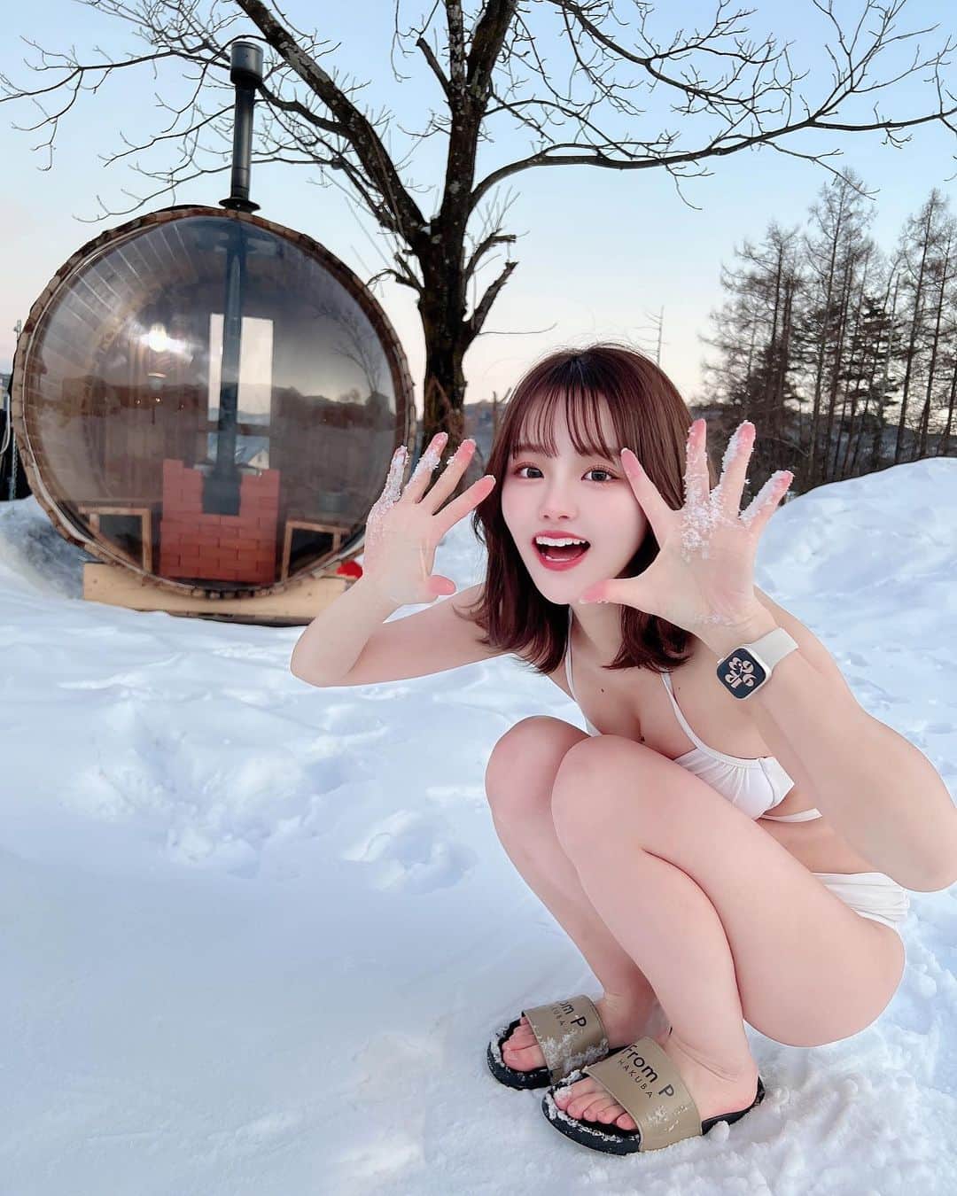 吉田恵美さんのインスタグラム写真 - (吉田恵美Instagram)「大寒波☃️ 気をつけてください❄️  ※全く気をつけてない写真」1月24日 21時15分 - _yoshida_megumi