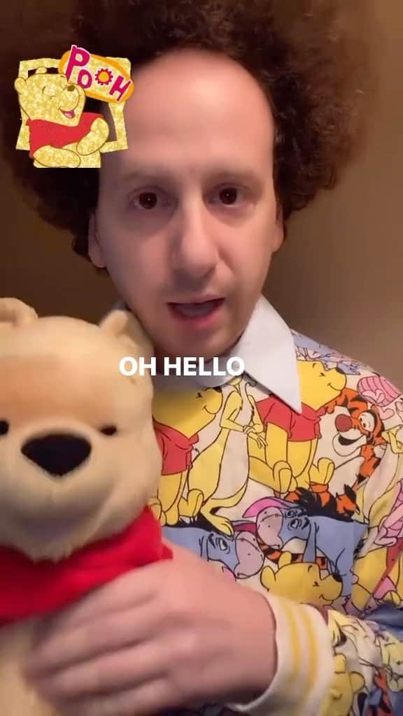 ジョシュ・サスマンのインスタグラム：「Today we are doing Winnie the Pooh Jokes. #joke #jokeoftheday #funny #winniethepooh #pooh #disney #disneychannel #disneycharacters」