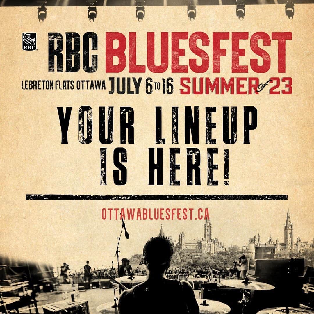 フー・ファイターズのインスタグラム：「Ottawa, we’re coming to @ottawabluesfest Wednesday, July 12th. For tickets and info visit: ottawabluesfest.ca #RBCBluesfest」
