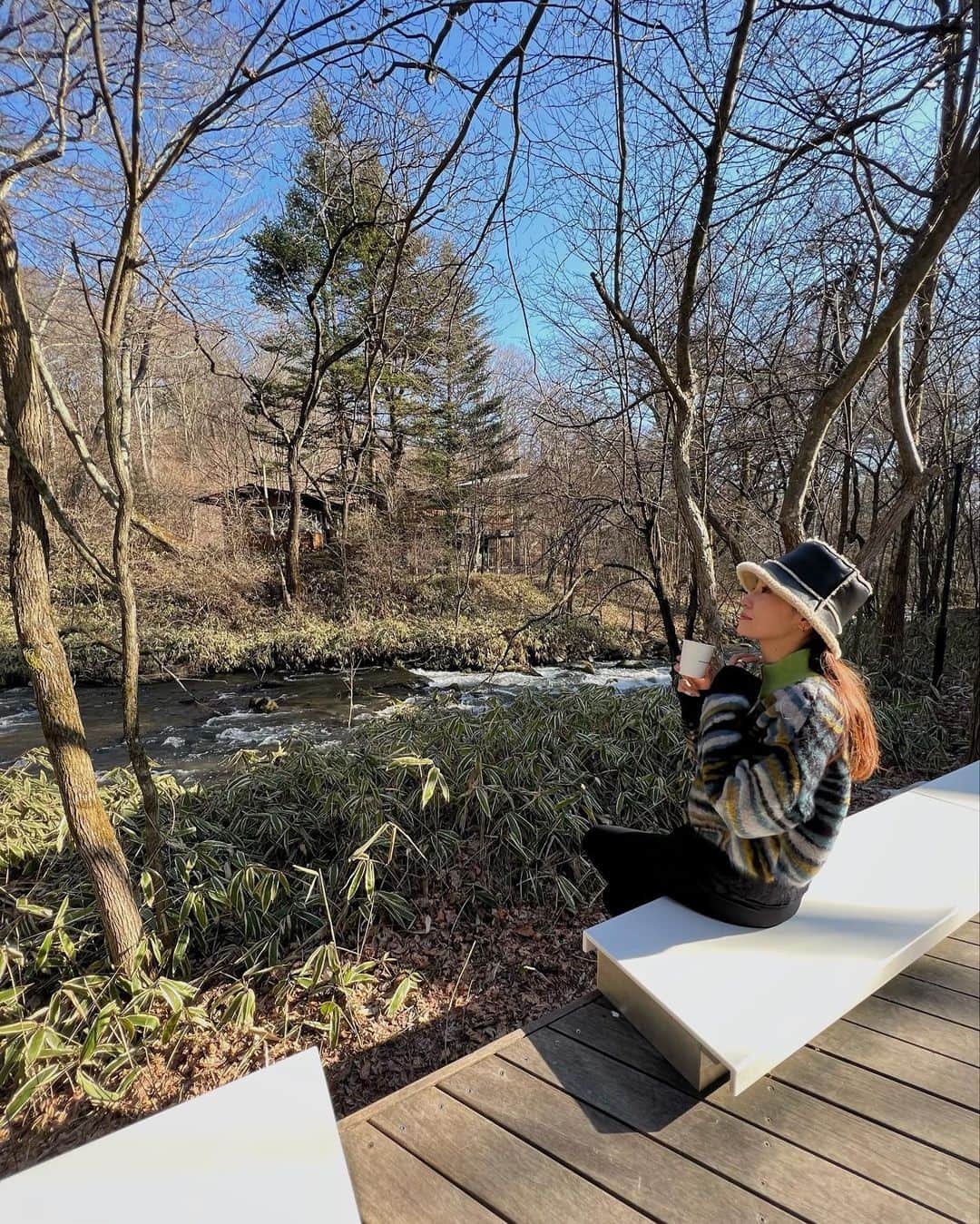 西原有紀さんのインスタグラム写真 - (西原有紀Instagram)「𝗛𝗲𝗮𝗹𝗶𝗻𝗴...🍃 𝗦𝗼𝗺𝗲𝗱𝗮𝘆’𝘀 𝗽𝗵𝗼𝘁𝗼📸  ✴︎ ✴︎ ✴︎  新鮮な空気と風と川の音と旬の食材を五感で感じれて幸せ❤︎  #癒しソング♪」2月19日 20時09分 - u_ki0211