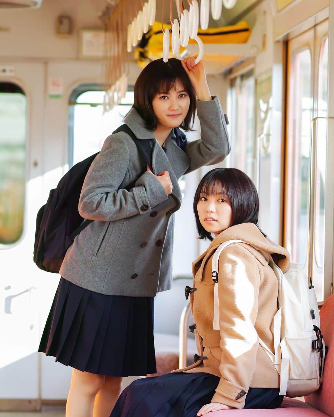 大原優乃のインスタグラム：「ㅤㅤㅤㅤㅤㅤㅤㅤㅤㅤㅤㅤㅤ メーテレドラマ 「17歳の監督～名古屋行き最終列車大垣編～」 今夜0時25分から後編の放送です🚃🌬 ㅤㅤㅤㅤㅤㅤㅤㅤㅤㅤㅤㅤㅤ 親友役の愛海とは、中学生の頃から ご一緒しており嬉しい再会でした☺︎ 皆様、是非ご覧ください！」