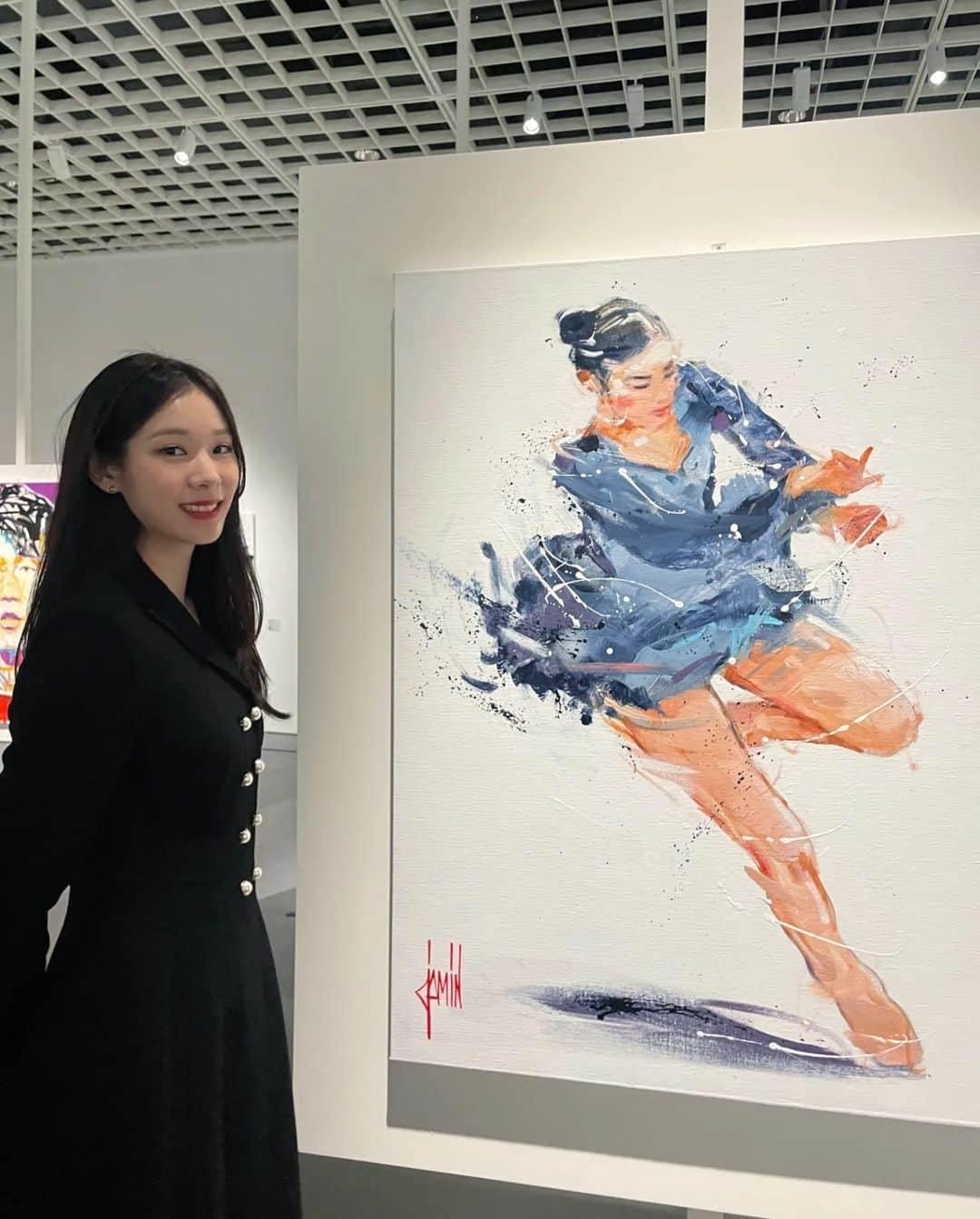 キム・ヨナのインスタグラム：「🖼 🎨🙏❤️」