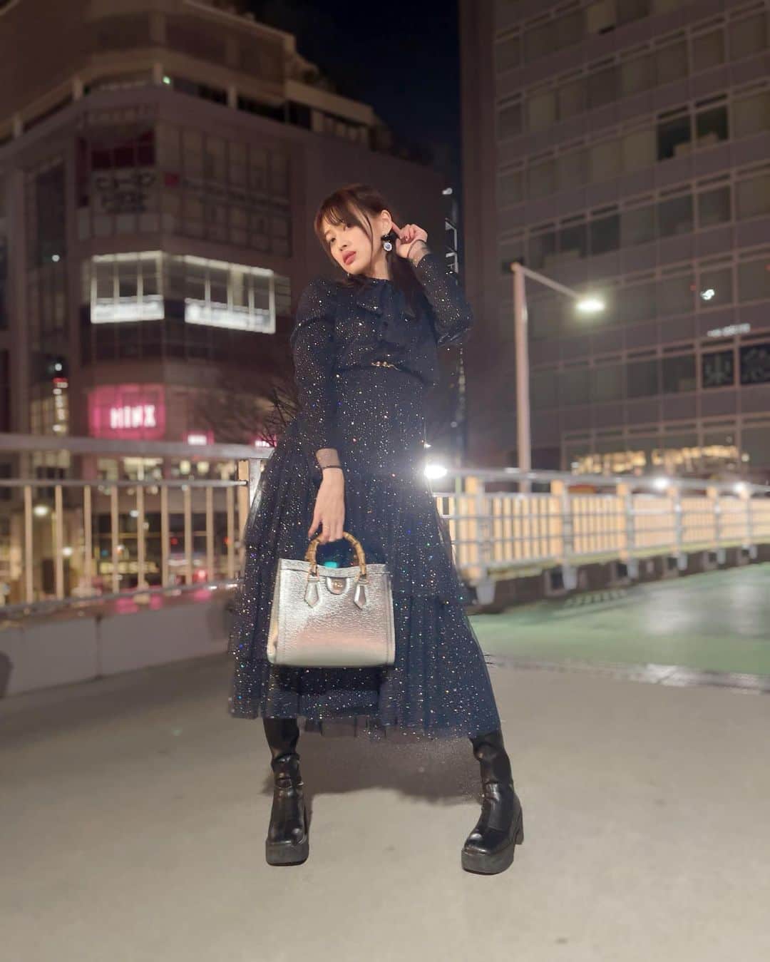 藤田いろはのインスタグラム：「このワンピースキラッキラでうっきうきだった日 夜空みたい🌌✨ ⁡ ⁡ ⁡ ⁡ ⁡ ⁡ ⁡ 2/23(祝・木)18時〜ソフマップにて3rdDVDリリースイベントを行います✨ チケット受付中ですので是非ー！ ⁡ ⁡ ⁡ ⁡ ⁡ ⁡ ⁡ ⁡ ⁡」