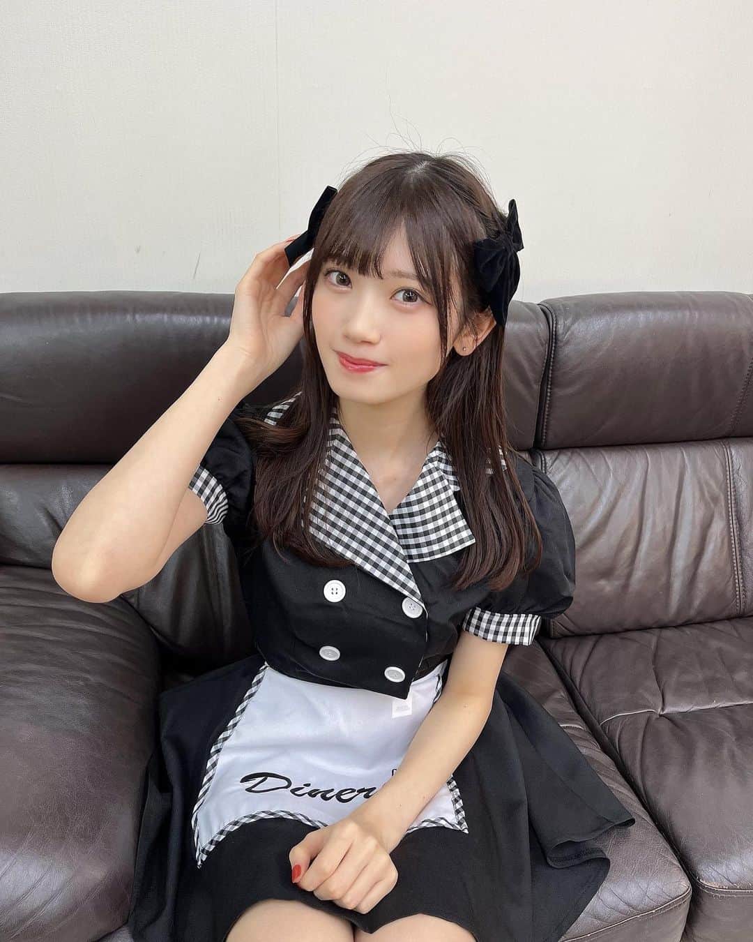 のインスタグラム：「ウェイトレス着たよ🍫   #ウェイトレス  #バレンタイン」