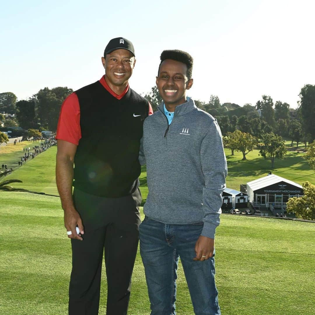 タイガー・ウッズのインスタグラム：「It was great to have @TigerWoods’ mentee and Earl Woods Scholar alumnus Sammy Mohammed @thegenesisinv. We’re proud of his success. #ChampionsForYouth」