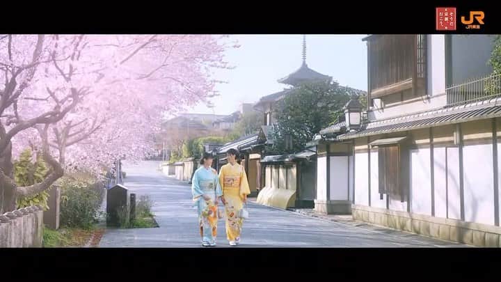 中川可菜のインスタグラム：「お知らせ🌼🌸🍀  JR東海　そうだ 京都、行こう。 【WEB 動画】2023年春「花咲く京都」篇  出演させていただきました！  ㅤ 桜をはじめ、梅や椿などの美しい花々を観賞しに 春の京都はいかがでしょうか？💁‍♀️  着物を着て街を散策したり 人力車に乗ったりと 京都を満喫してきました👘🫧  ぜひご覧ください〜🕊️  @soudakyoto_official #そうだ京都行こう #花咲く京都 #JR東海」