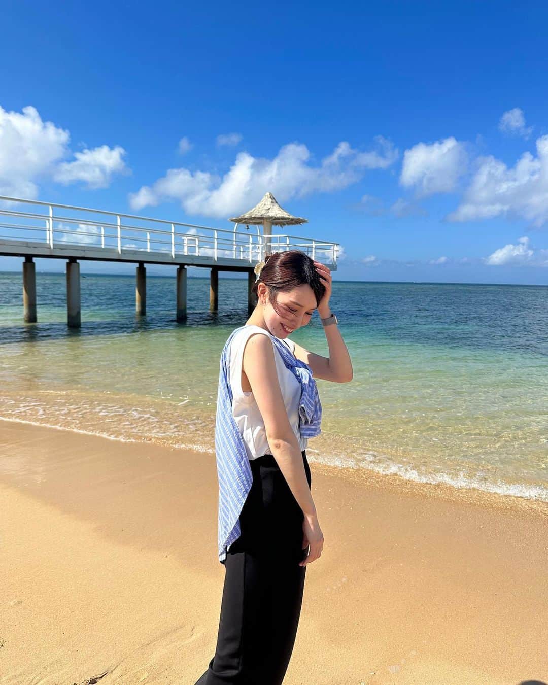 糸川菜央のインスタグラム：「石垣島~🐚 2月なのにあったかすぎた＾＾  #石垣島 #海」