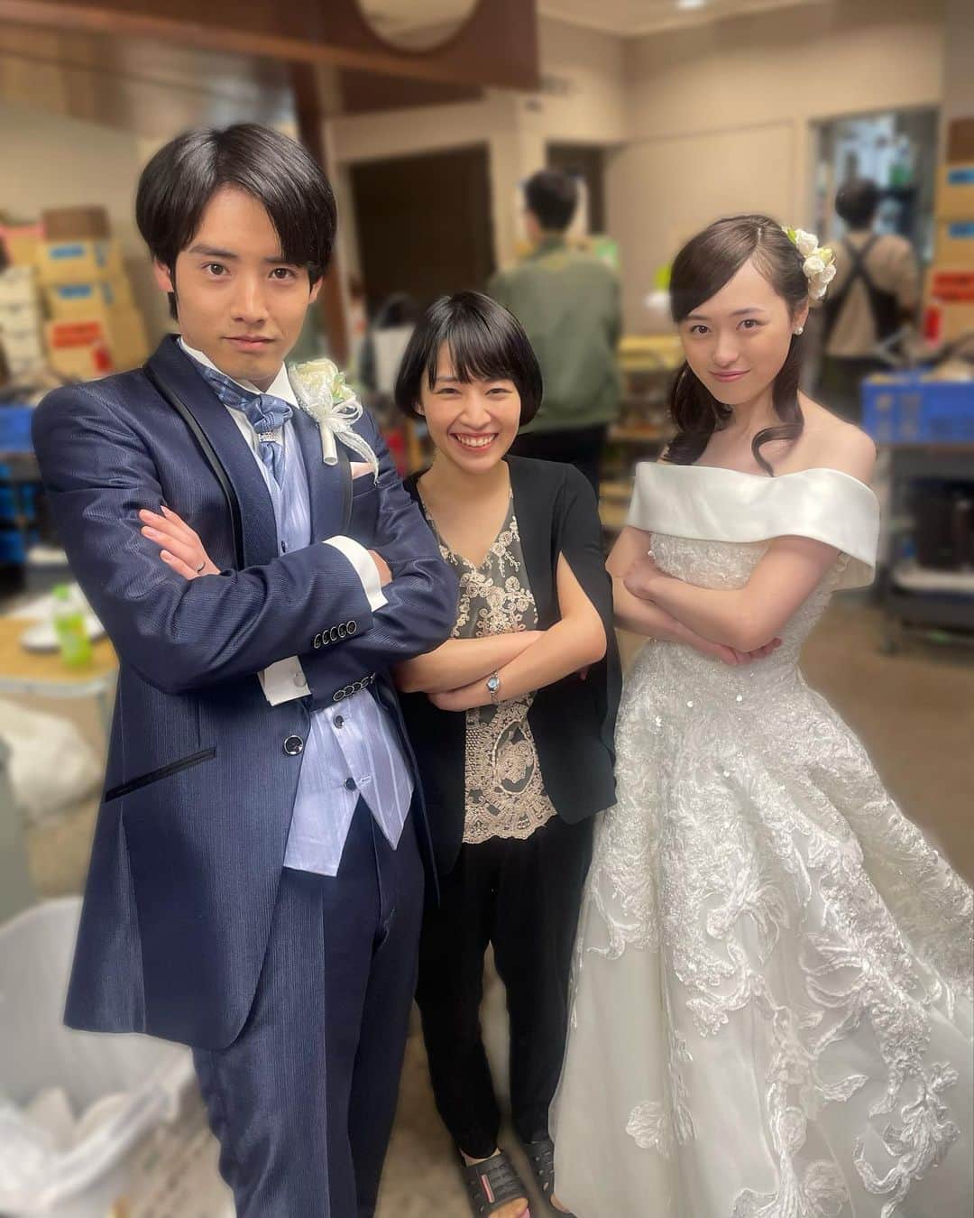 吉谷彩子のインスタグラム：「由良先輩再登場させていただきました✈️  そして  岩倉、貴司くん 結婚おめでとう！！  幸せ沢山分けてもらいました☺️  #舞いあがれ」