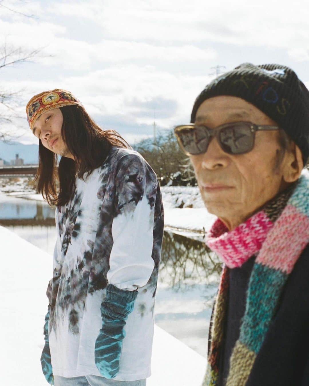 大下ヒロトさんのインスタグラム写真 - (大下ヒロトInstagram)「友達が作った服を着て、地元でつとむさんとニコちゃんと写真撮った！キュート @_j_u_s_t_k_i_d_s_」2月21日 9時56分 - hiroto_mitsuyo