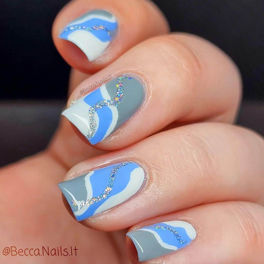 Nail Designsさんのインスタグラム写真 - (Nail DesignsInstagram)「Credit • @becca.nails.it . Featured in this mani... @holotaco {Not Milky White, Bep Bep Blue, Duct Tape Grey, Rainbow Snow, Super Glossy Taco}  #HoloTaco #HoloTacoNotMilkyWhite #HoloTacoBepBepBlue #HoloTacoDuctTapeGrey #HoloTacoRainbowSnow #RecreateASavedMani #RecreateASavedManiCollab #WinterNails #WinterMani #NailSpaFeature #Nails #NailArt #NailPolish #Nail #NailDesign #NailSwag #Nailstagram #InstaNails #Manicure #Nails2Inspire #NailsOfInstagram #NailPorn #NailsOfTheDay  #NOTD #NailArtAddict #NailPolishAddict #NailArtist #NailAddict #NailArtWow #NailPromote」2月21日 3時56分 - nailartfeature