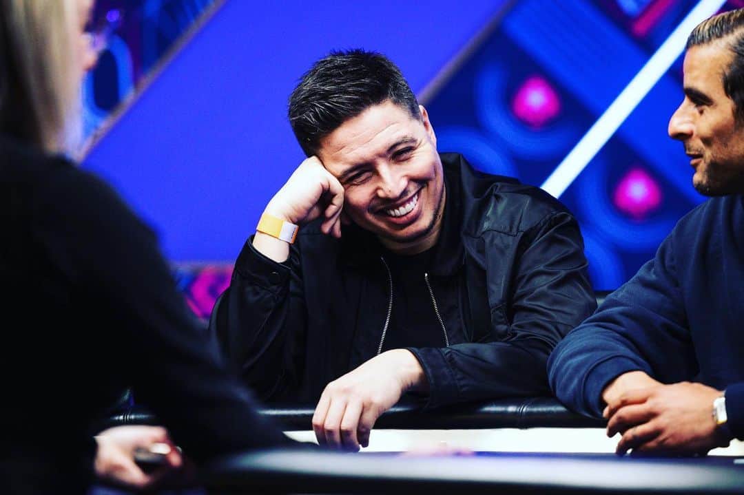 サミル・ナスリのインスタグラム：「On s’est régalé lors de cette Gotaga Poker Night en direct de l’EPT Paris de @pokerstarsfrance !  Félicitations @jbzz pour la victoire et merci à @gotaga, @fiansolevrai, @rimkofficiel, @doigby, @pa.domingo pour cette ambiance de feu 🔥 🔥」