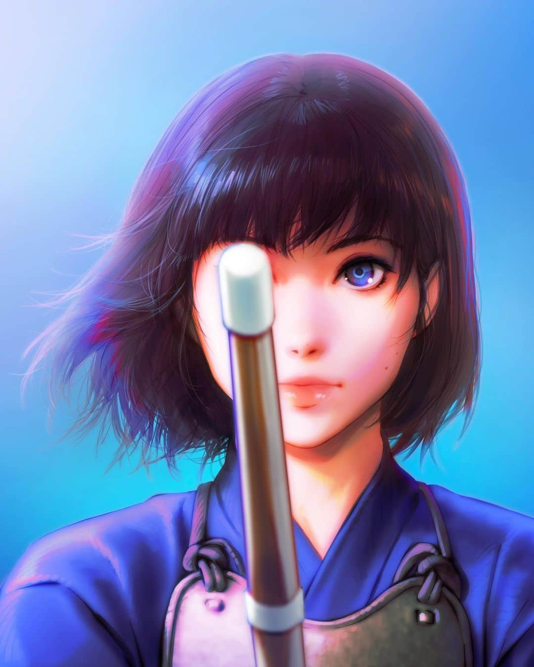 イリヤ・クブシノブ のインスタグラム：「For Panasonic kendo club poster✨」