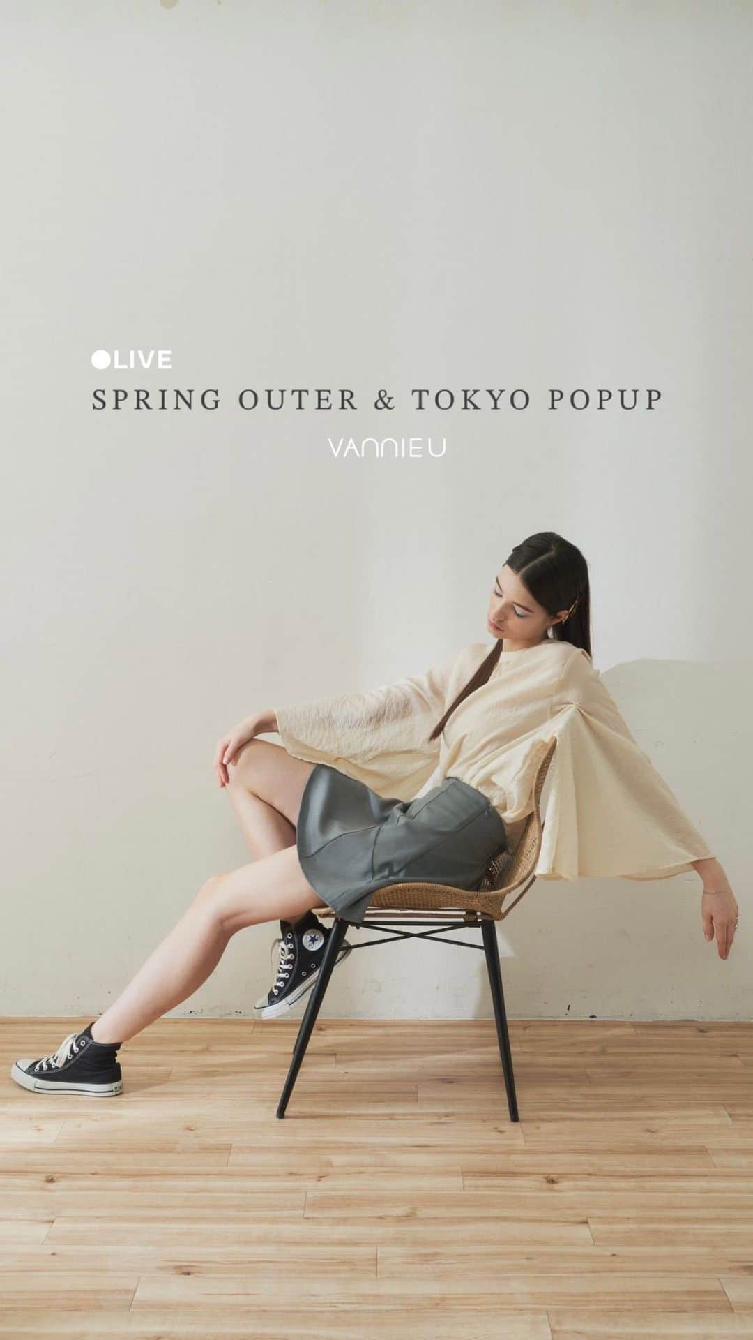 Vannie Officialのインスタグラム：「春アウター紹介&POPUP開催決定！」