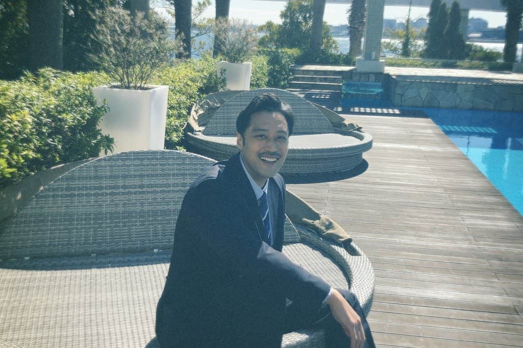 内田朝陽のインスタグラム：「良い天気 #ロケ #撮影」