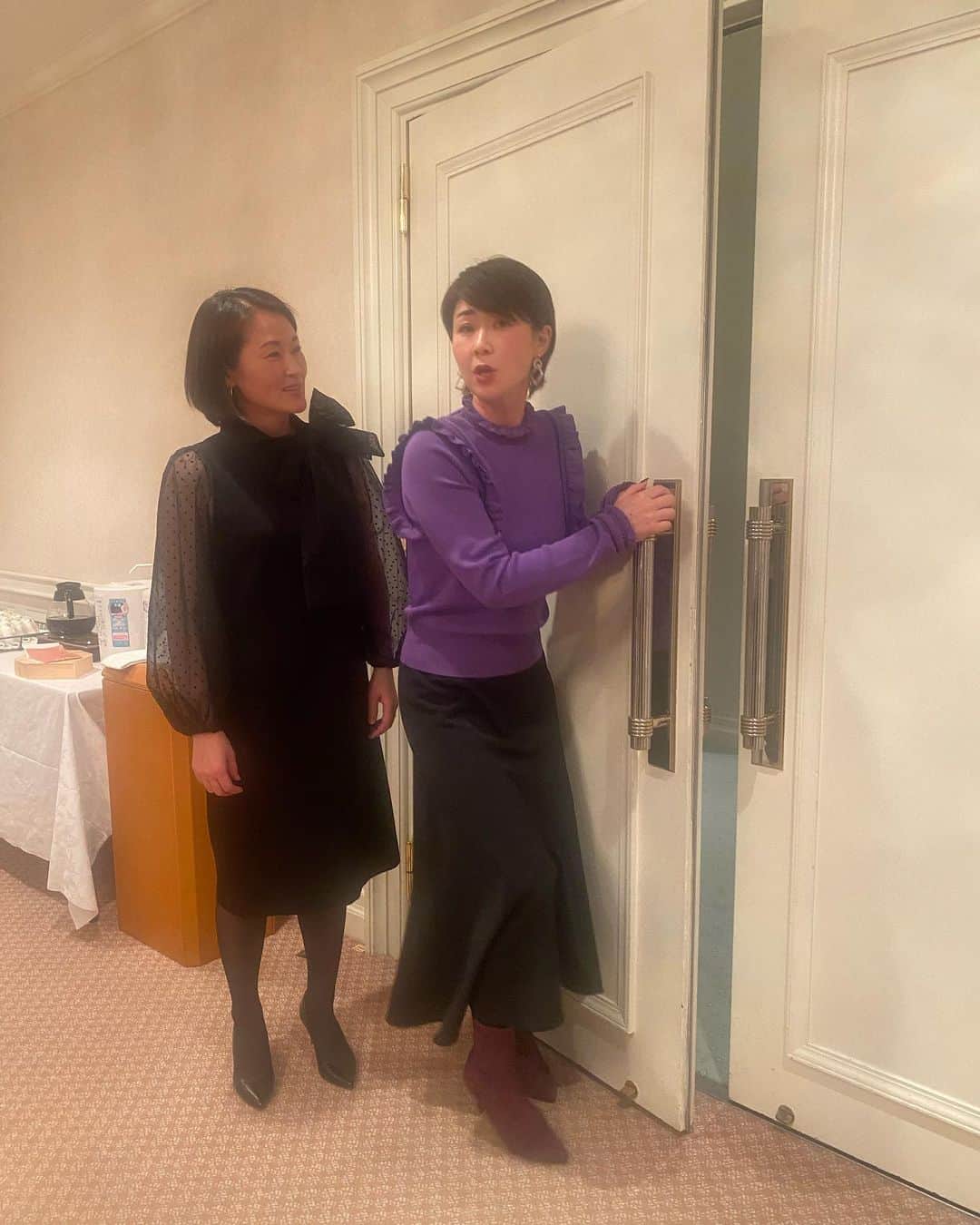 古閑美保のインスタグラム：「るいさんとトークショー❤️ #北田瑠衣　プロ」