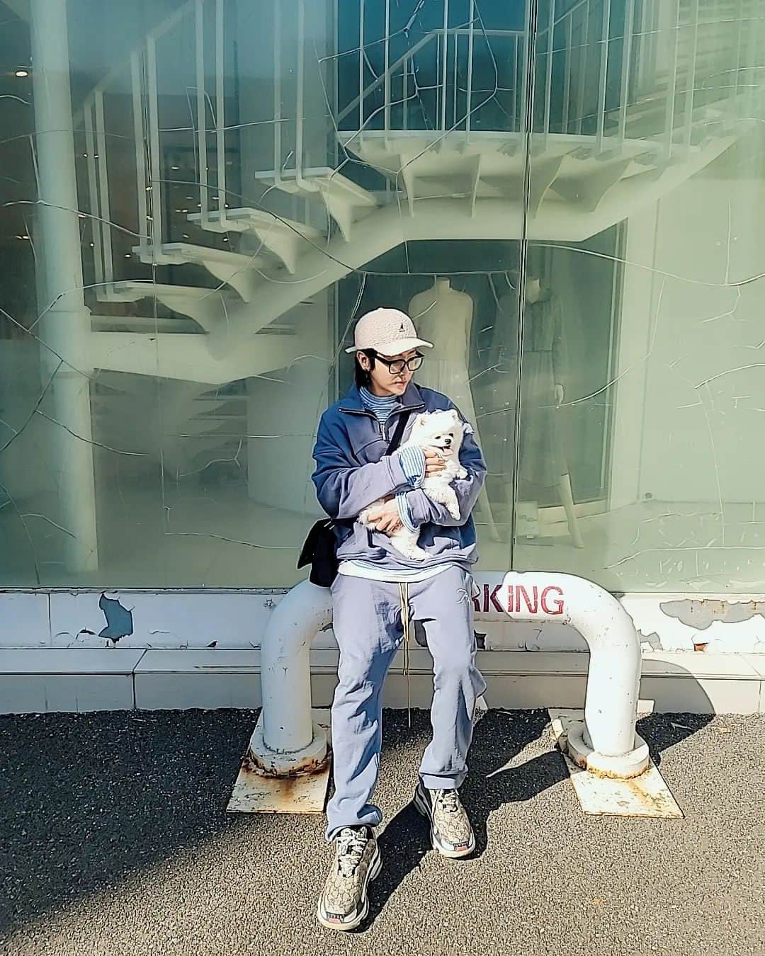 ユナクのインスタグラム：「오랜만에 하피랑~~ 久しぶり〜韓国、、⁡ ⁡久しぶり〜ハッピー😆」