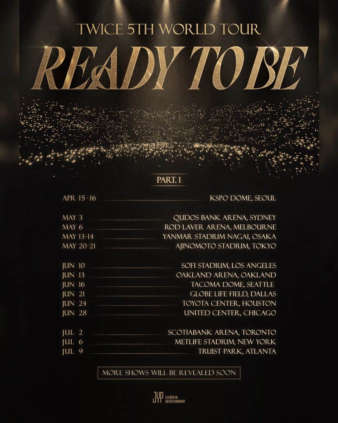 TWICEさんのインスタグラム写真 - (TWICEInstagram)「TWICE 5TH WORLD TOUR "READY TO BE"  2023 TOUR ANNOUNCEMENT PART.1  More shows will be revealed soon  #TWICE #트와이스 #READYTOBE #TWICE_5TH_WORLD_TOUR」2月22日 0時00分 - twicetagram