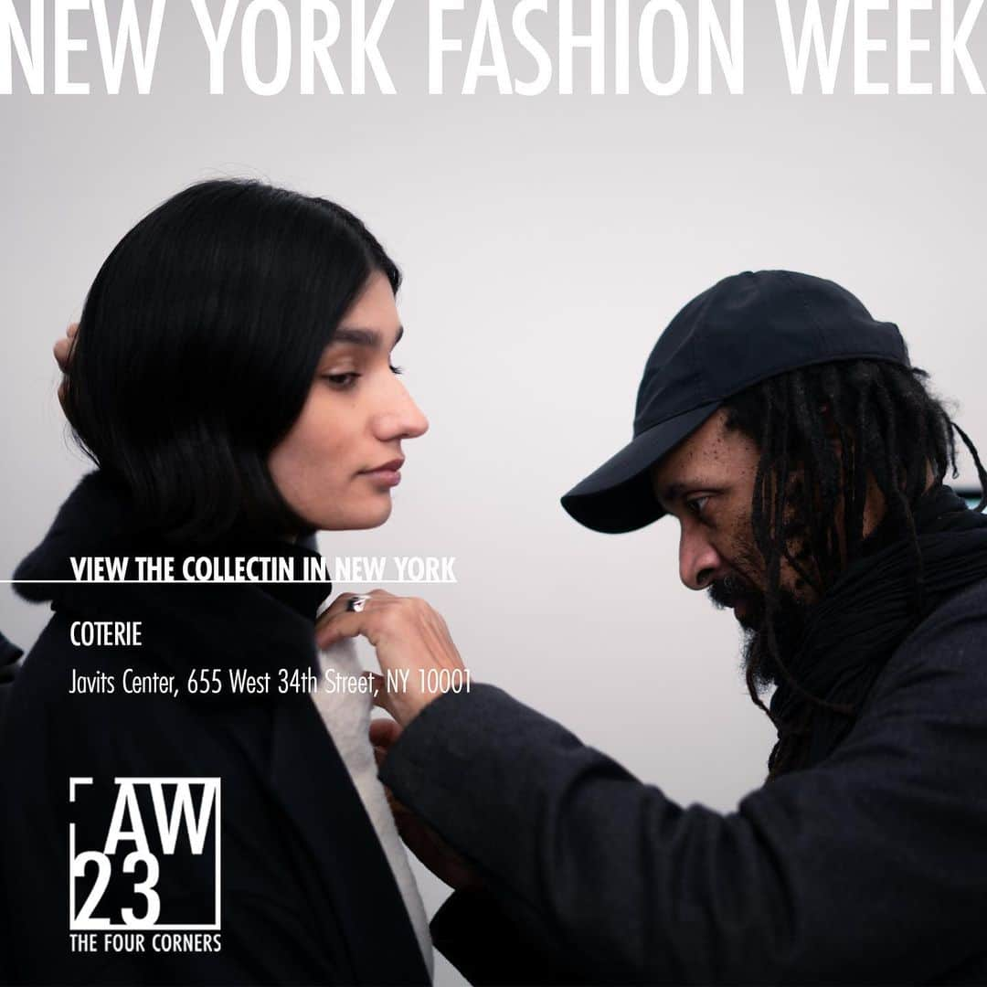 カールドノヒューのインスタグラム：「Visit us at COTERIE to view the collection at New York Fashion Week.  For wholesale appointments, lookbook and linesheet click on the link in bio.  #thefourcorners #aw23 #luxury #clothing #fashion #madeinlondon #karldonoghue #fashionvideo #collection」